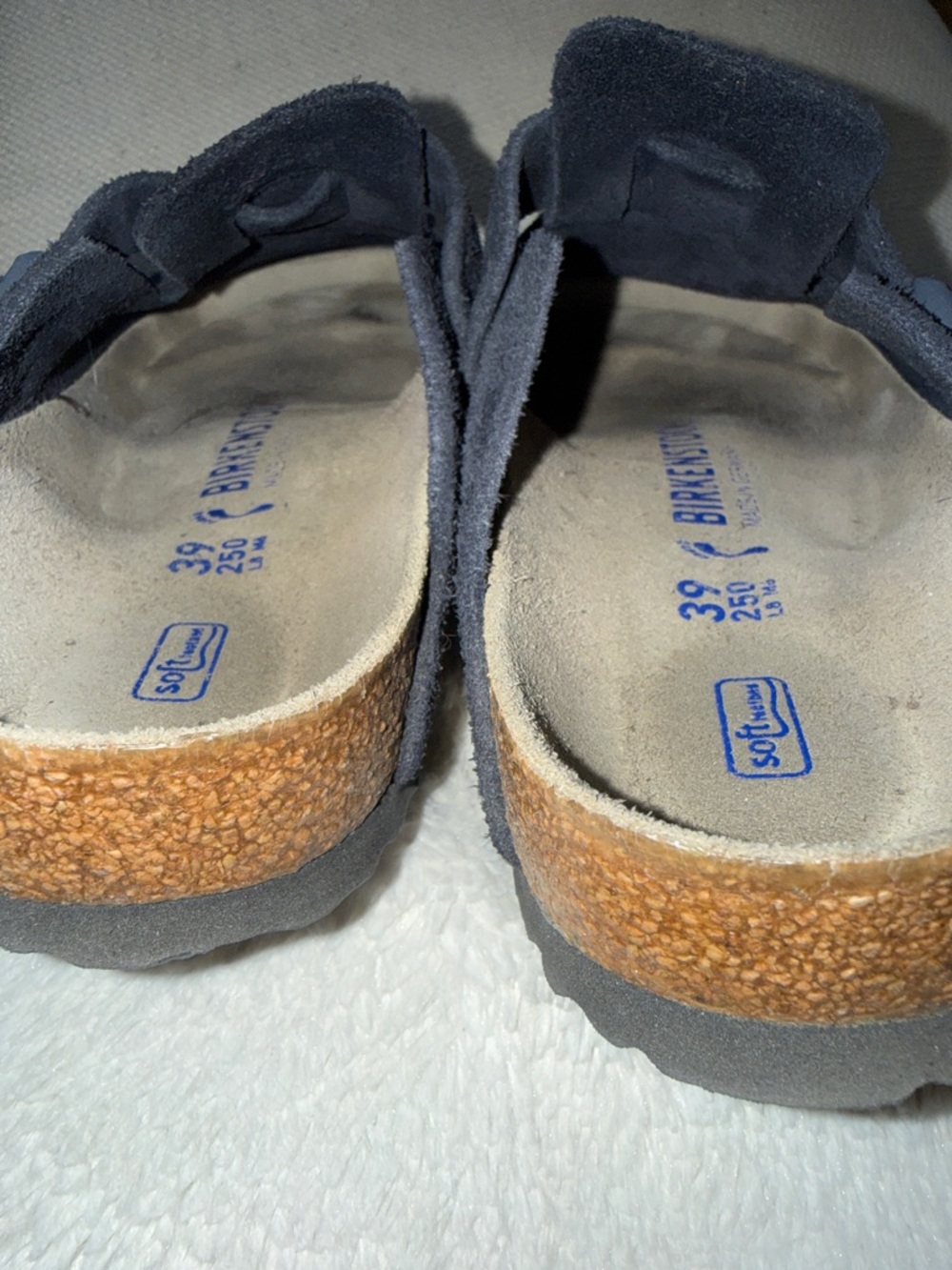 Birkenstock Boston Soft Footbed Suede Clogs Midnight Navy Blue EU 39 - Picture 5 of 7
